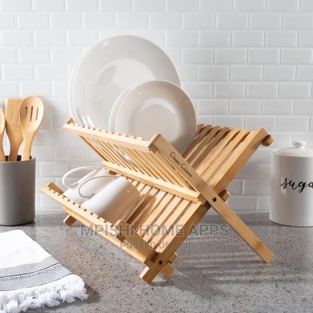 Foldable Bamboo Dish Rack