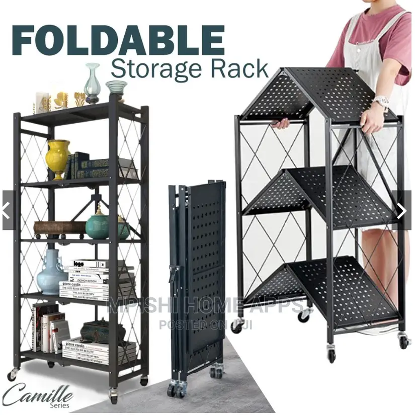 Foldable Storage Rack 4 Tier