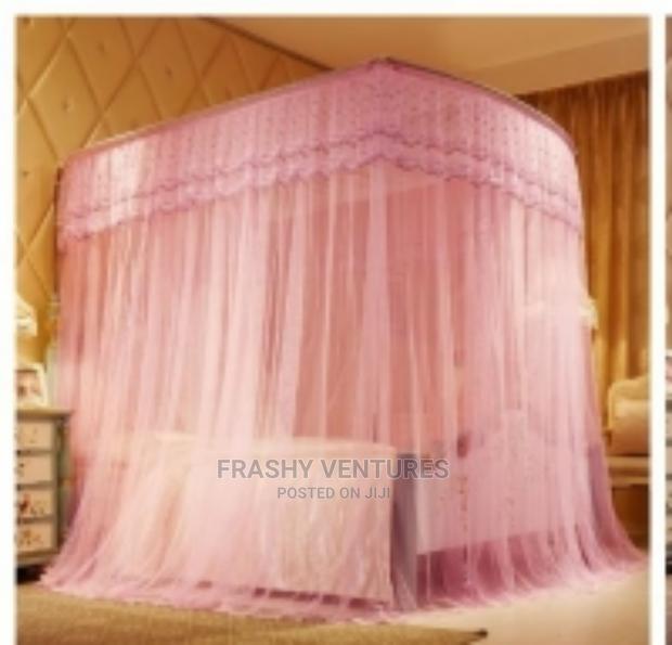 Pink Two Rails Quality Mosquito Net