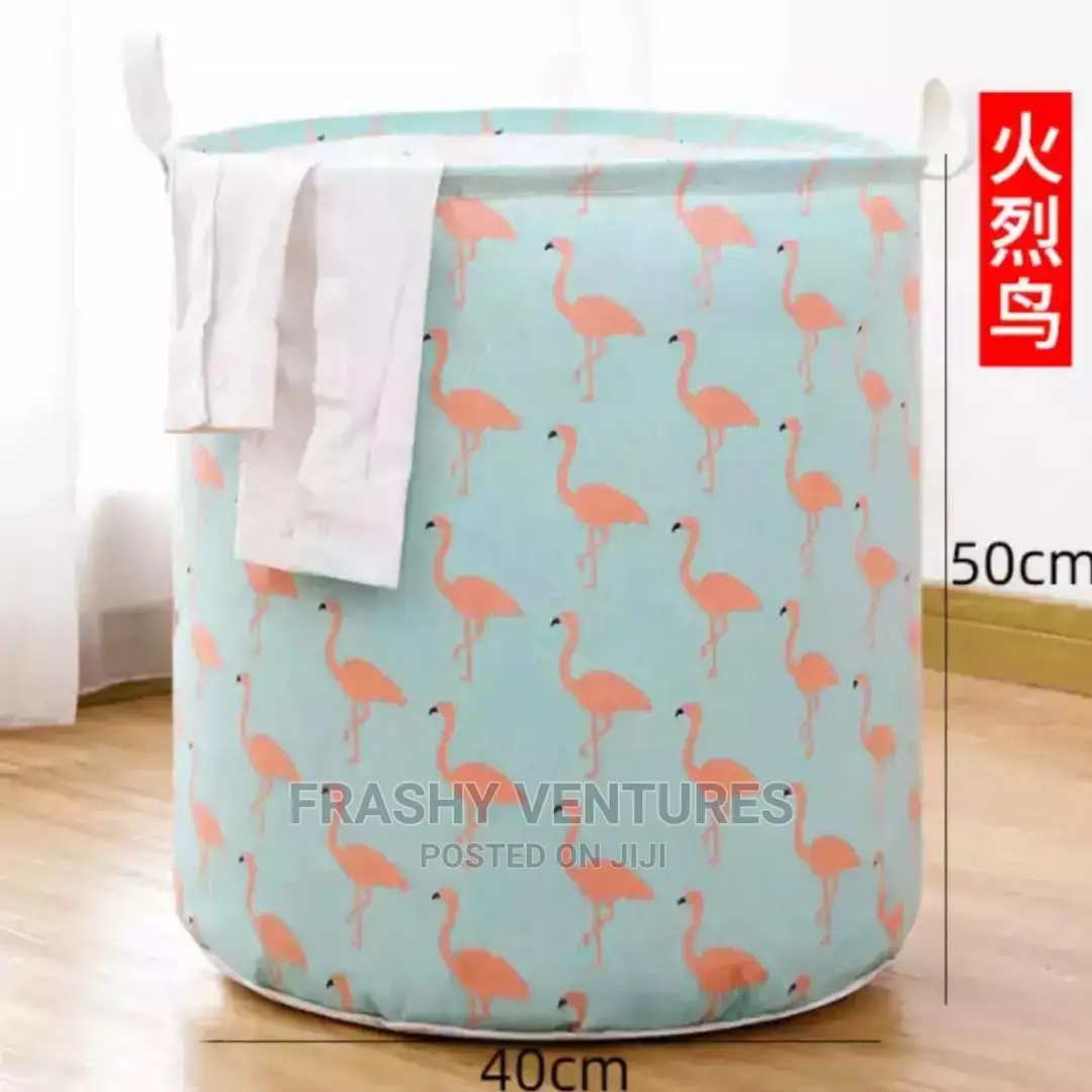 Canvas Clothes Laundry Basket
