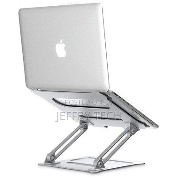 Elegant Aluminum GLO124 Silver Adjustable Laptop Stand