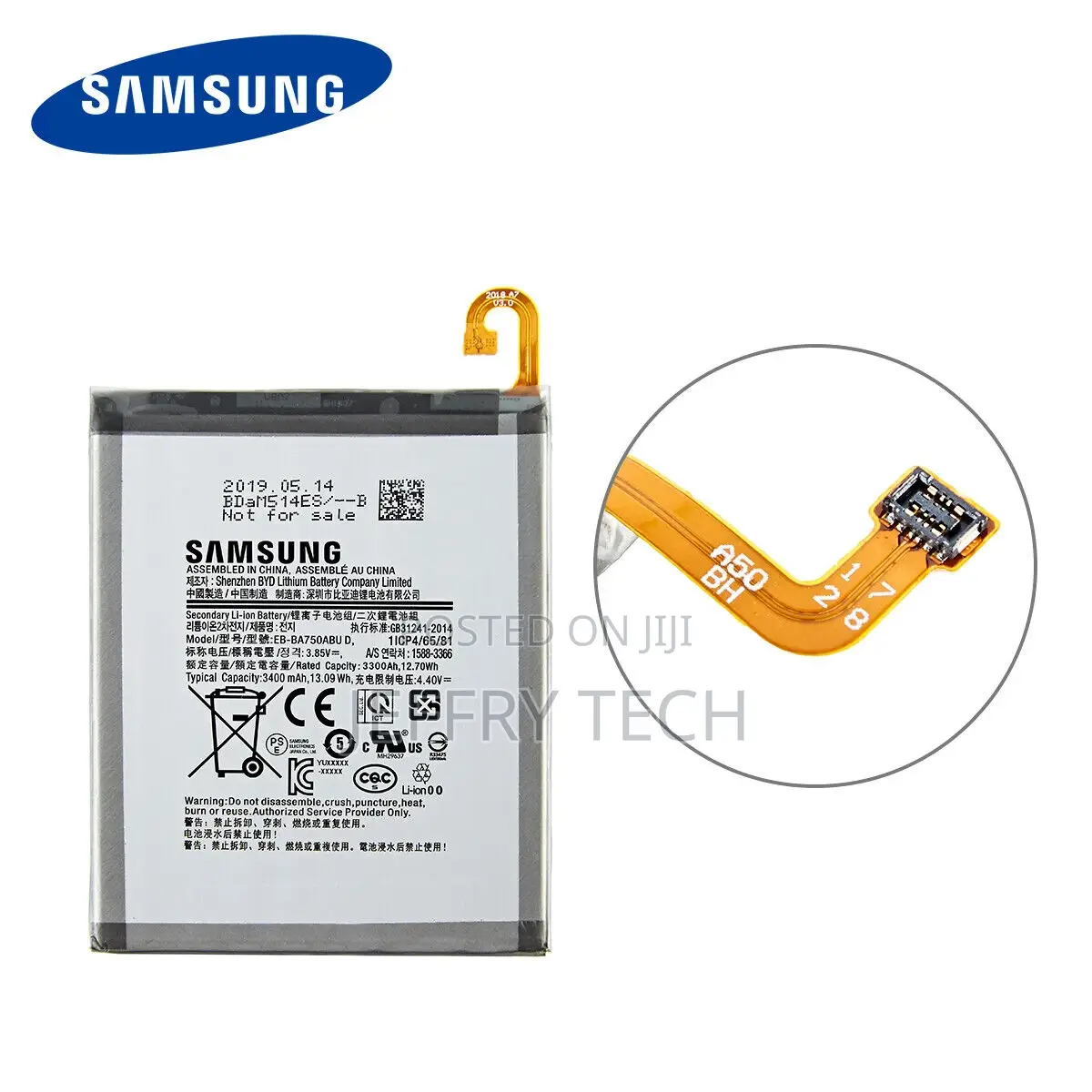 Battery Samsung Galaxy A10 New EB-BA750ABU for SM-A105F/DS A