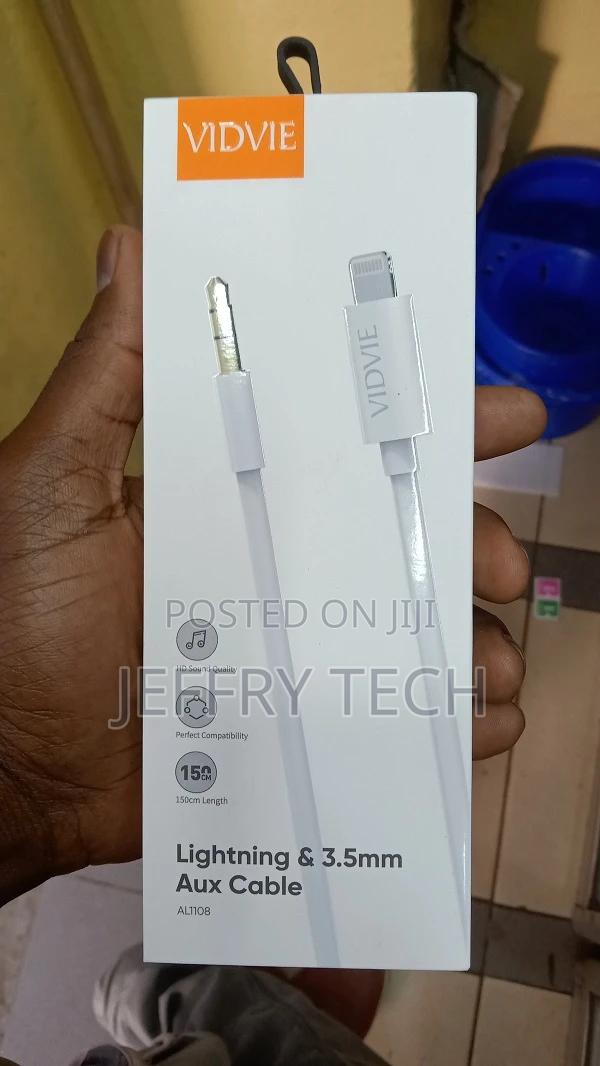 Cable Vidvie Al1108 Aux/Lightning 1.5M White - thumbnail 4