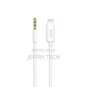 Cable Vidvie Al1108 Aux/Lightning 1.5M White