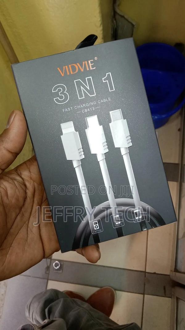 Vidvie Cb413 3 in 1 Cable for Mobile Charging - main view