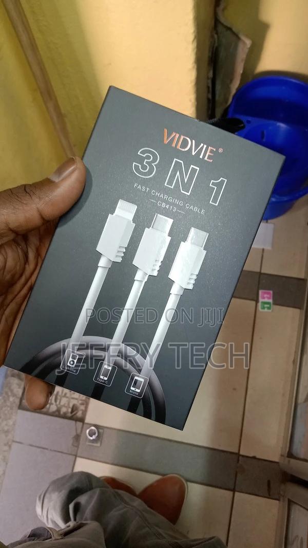Vidvie Cb413 3 in 1 Cable for Mobile Charging - thumbnail 2