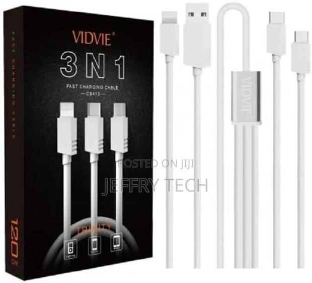 Vidvie Cb413 3 in 1 Cable for Mobile Charging - thumbnail 4