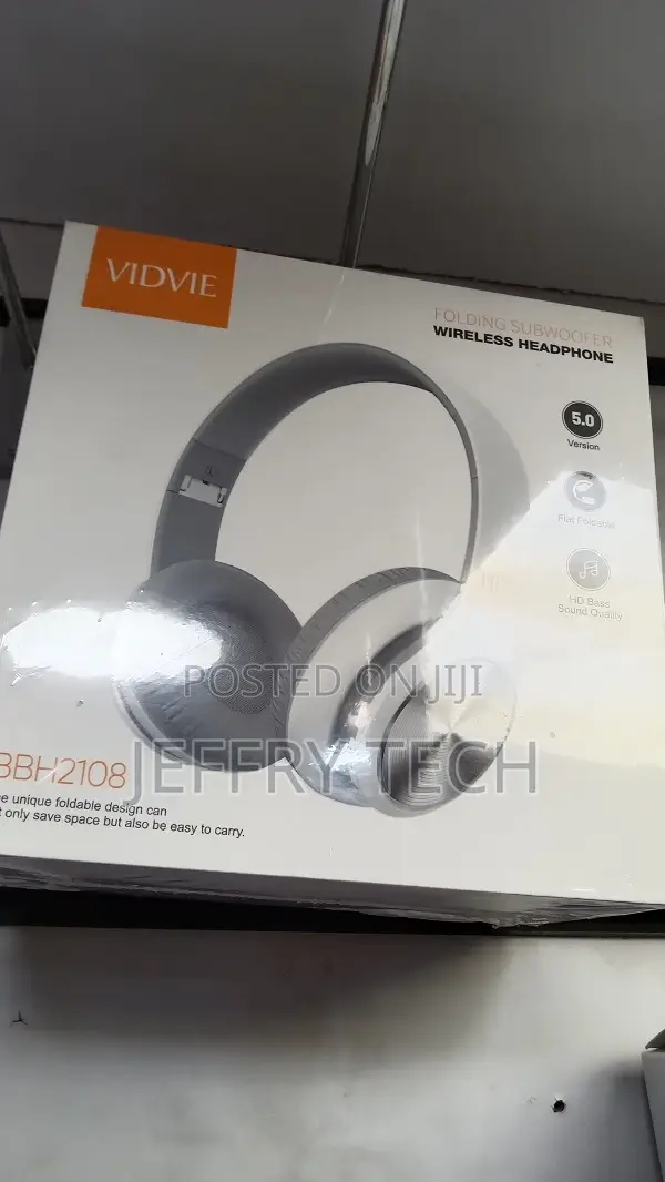 VIDVIE Wireless Folding Subwoofer Headband Bluetooth 5.0 Hea