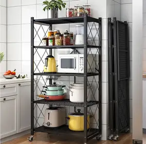 Foldable Storage Rack 4 Tier
