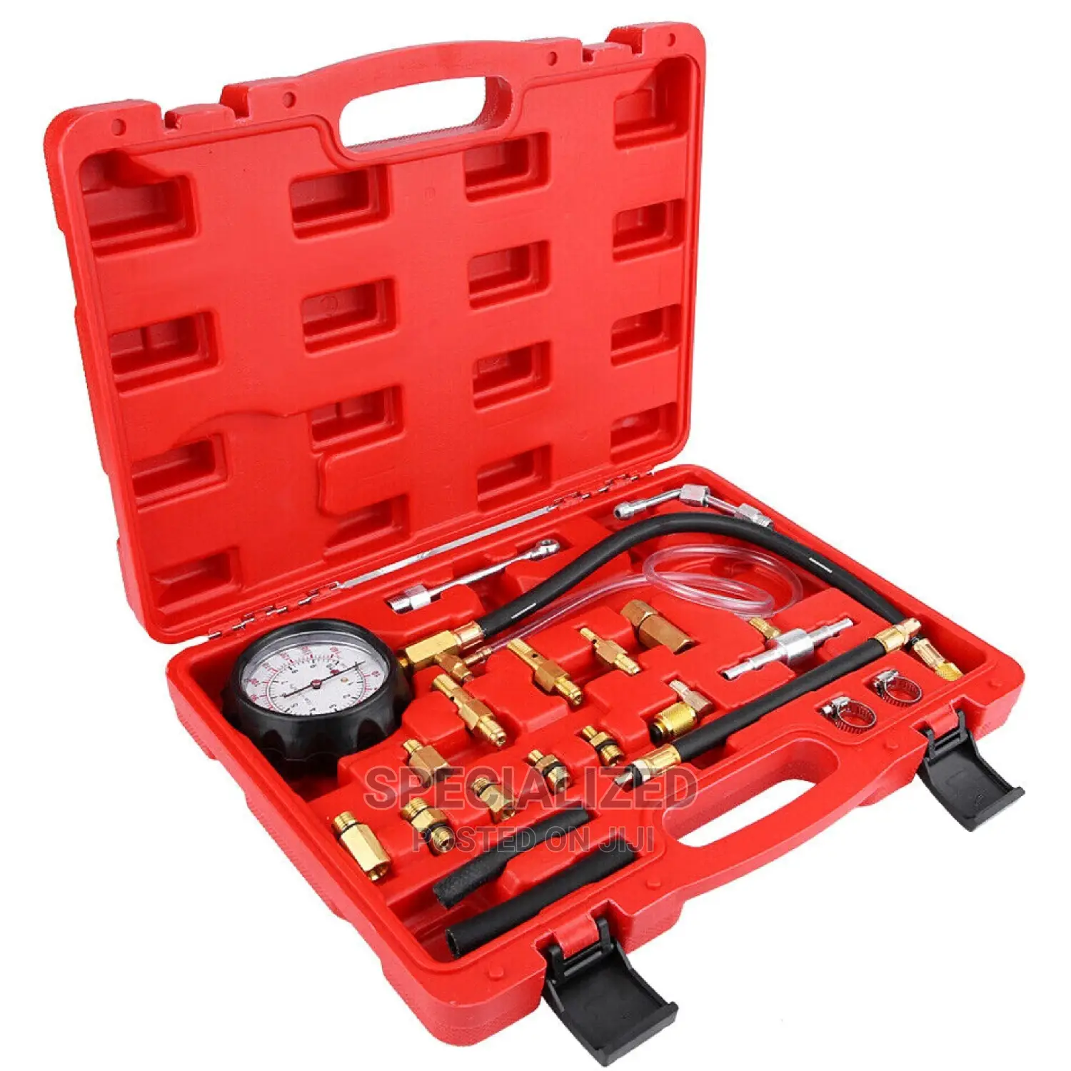 Vehicle Fuel Pump Pressure Tester Gauge Kit