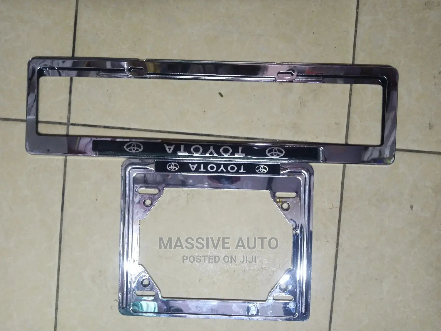Squared Metallic Number Plate
