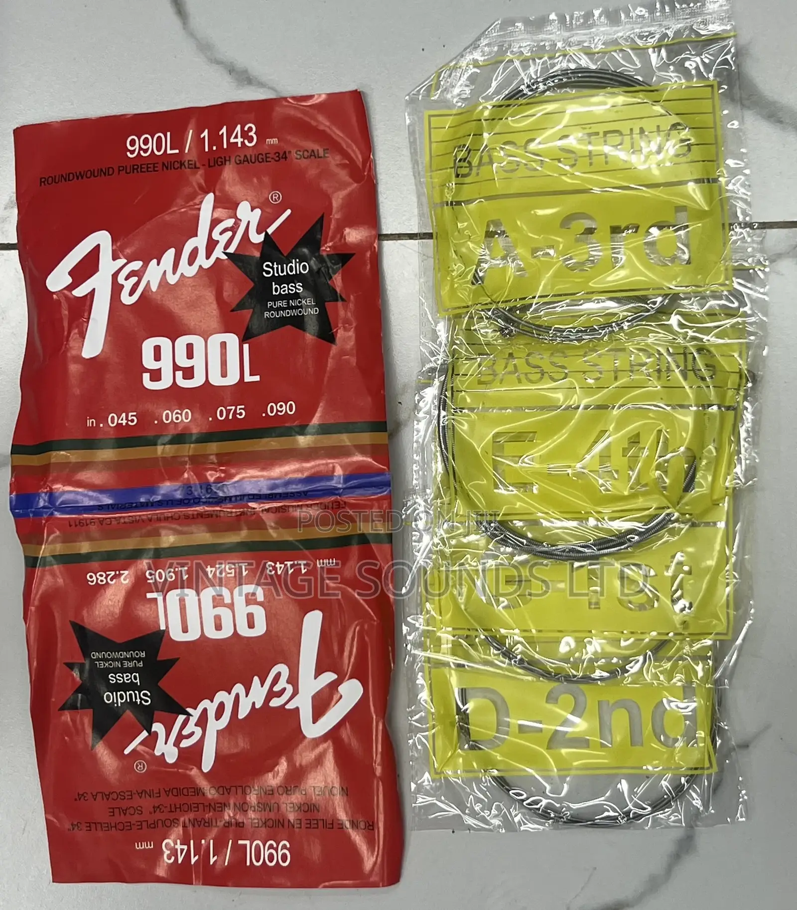 Fender Nickel-plated Bass Guitar Strings 4pcs