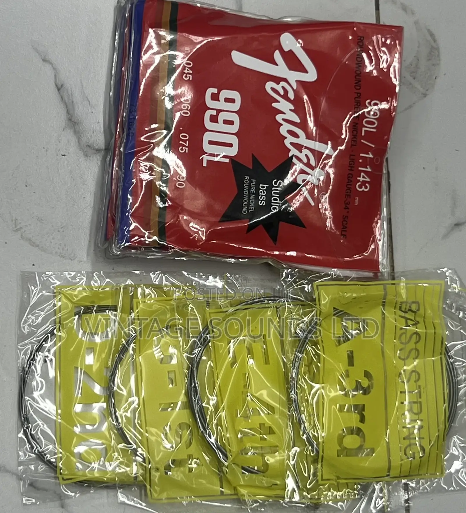 Fender Nickel-plated Bass Guitar Strings 4pcs