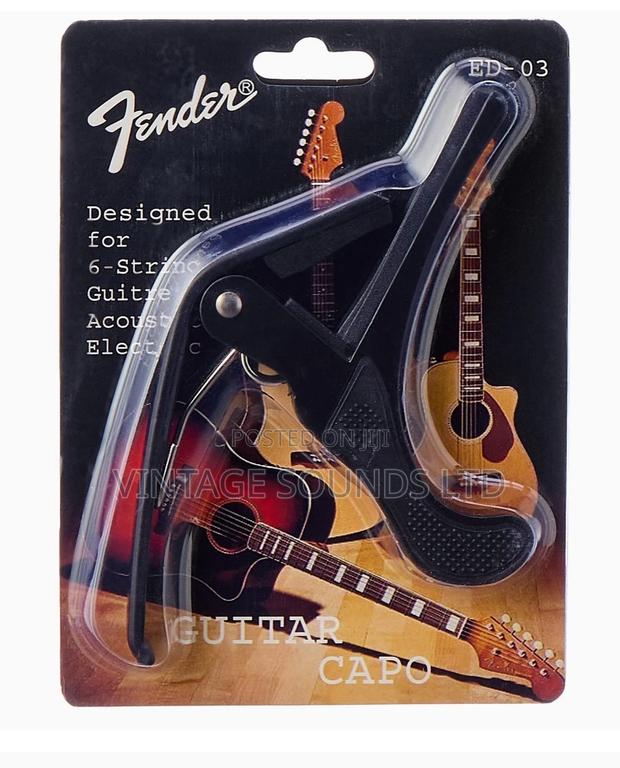 Fender ED-03 Universal Iron Guitar Capo - Black