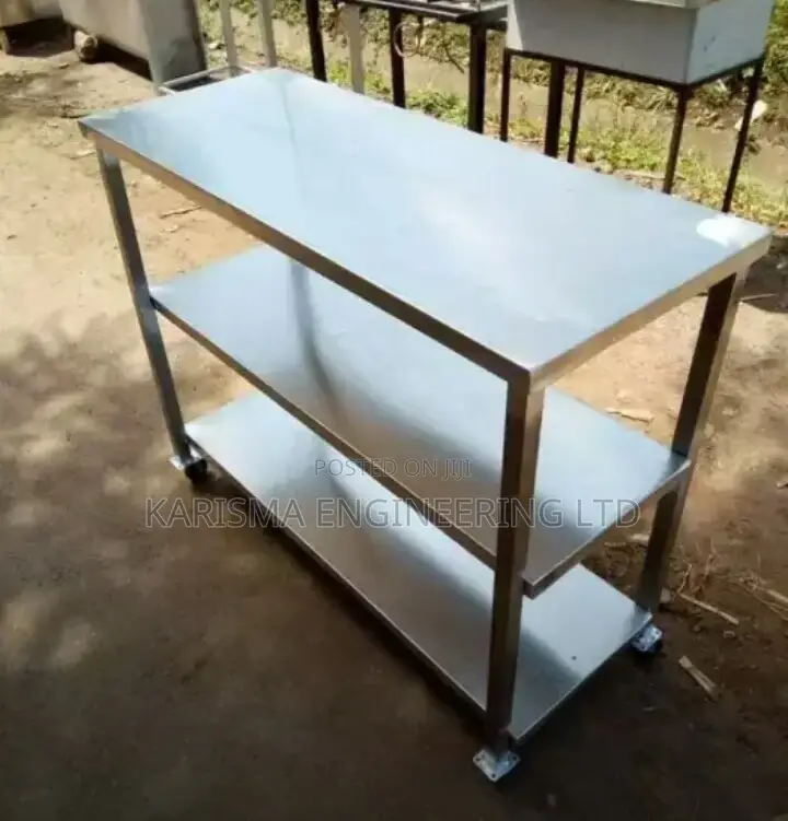 Kitchen Work Tops With Double Shelves