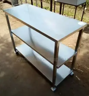 Kitchen Work Tops With Double Shelves