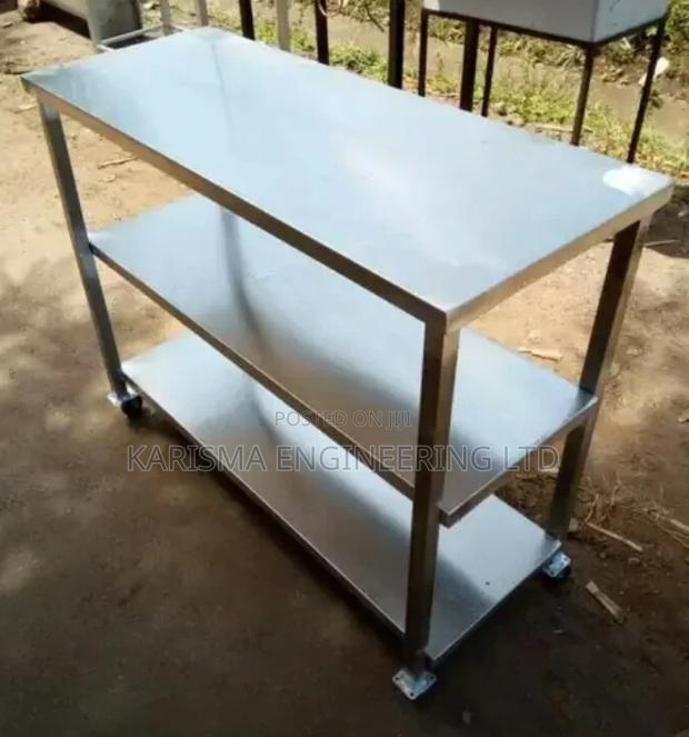 Kitchen Work Tops With Double Shelves - main view