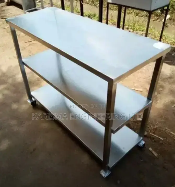 Kitchen Work Tops With Double Shelves