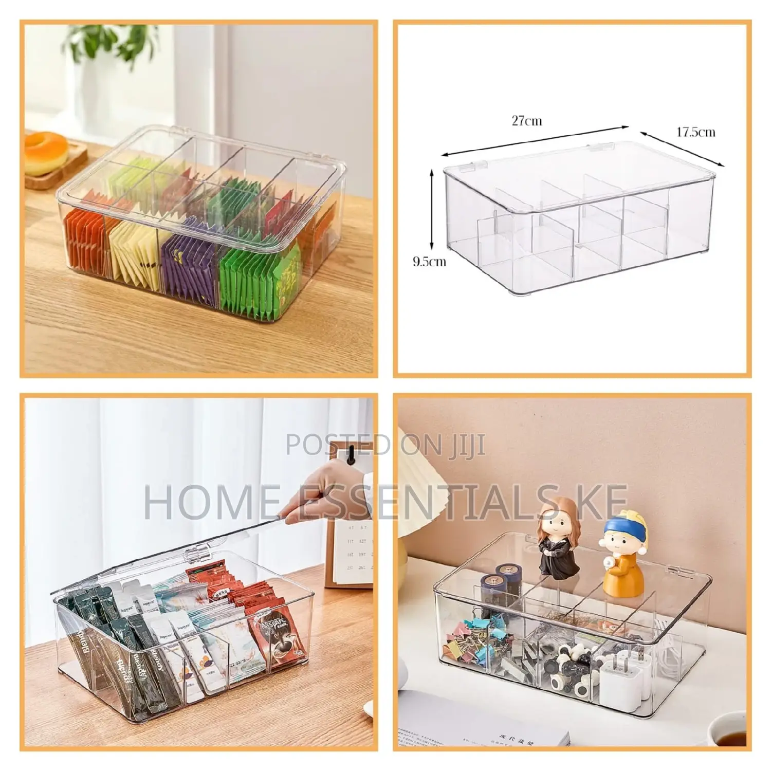 Acrylic Teabag/Coffee Sachet Organizer