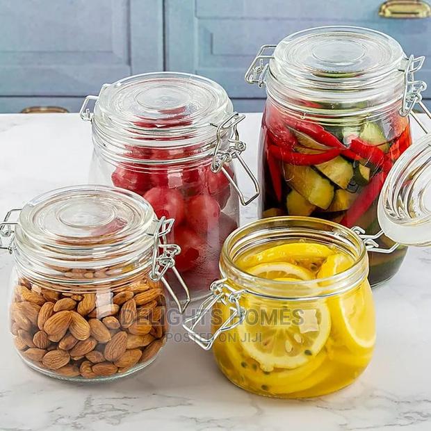 Airtight Clip Top 500ml Glass Jar