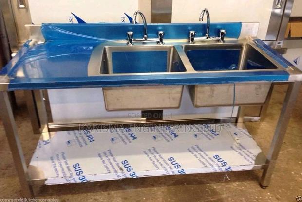 Stainless Steel Sink With Double Drainage - main view