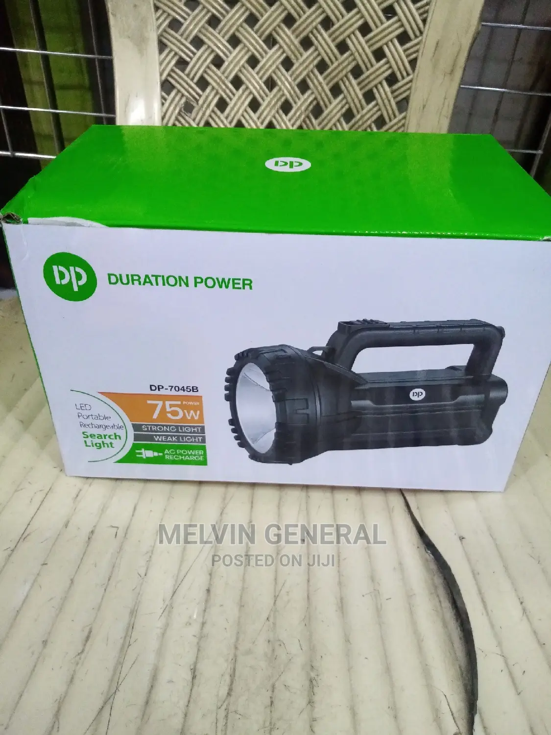 Portable Rechargeable Torch. 75w