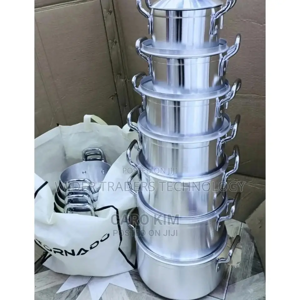 Tornado Torn 14-PCS Stainless Steel Cooking Pot Seting Pot