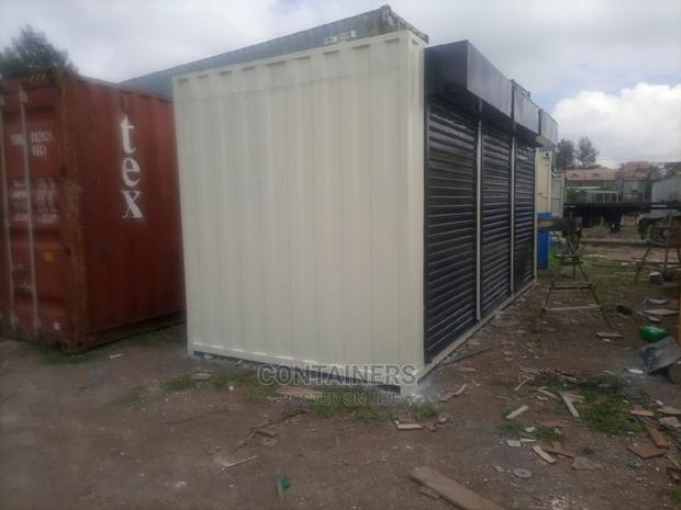20ft Container Fabricated Into 3 Shops - main view