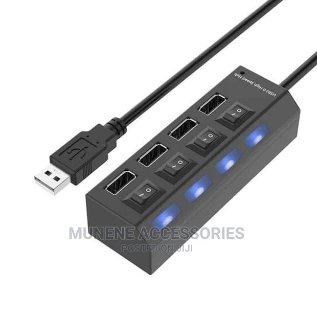 4 Port USB 2.0 HUB Extender Adapter for Laptop PC DATA TRANS - thumbnail 6