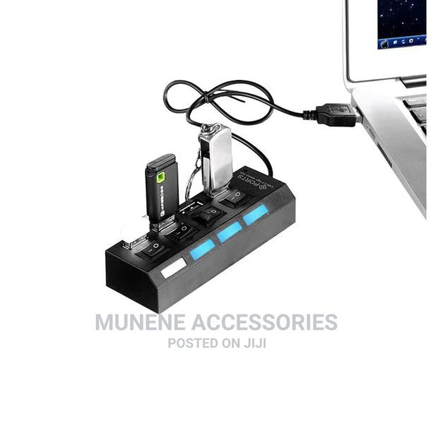 4 Port USB 2.0 HUB Extender Adapter for Laptop PC DATA TRANS - thumbnail 3