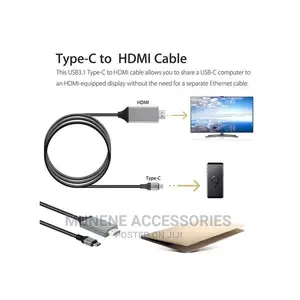 1080P 2M Type C Usb-C to HDMI HD TV Cable for Samsung Etc