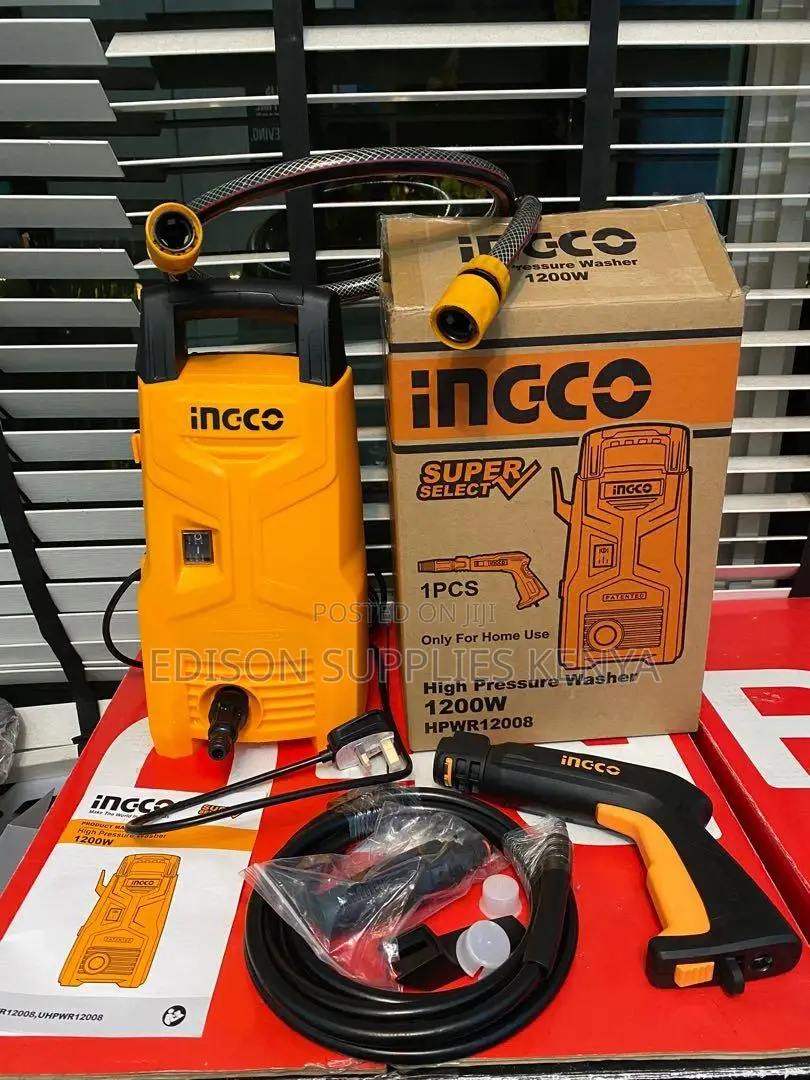 Ingco High Pressure Washer 1200W Car Wash Machine HPWR12008