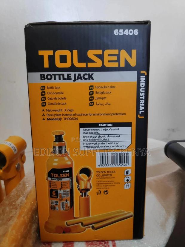 Tolsen Hydraulic Bottle Jack 6tons Heavy Duty Jack 65406 - thumbnail 3