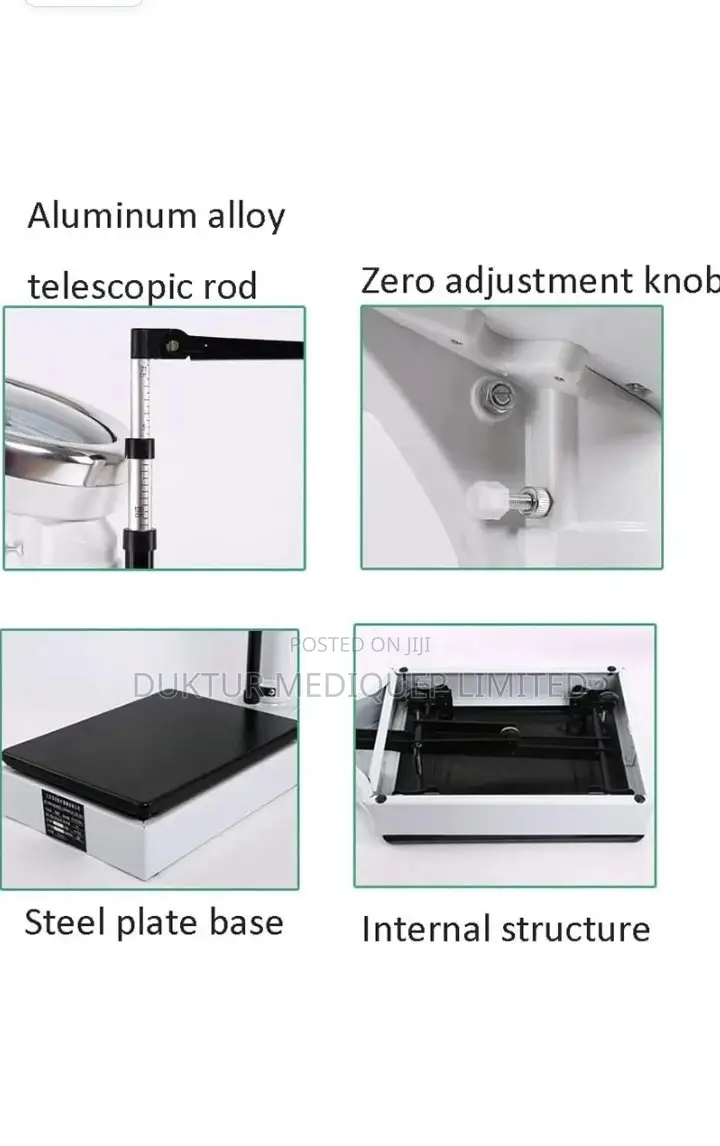 Height and Weight Scale, Aluminum Alloy Rod, 70-190cm