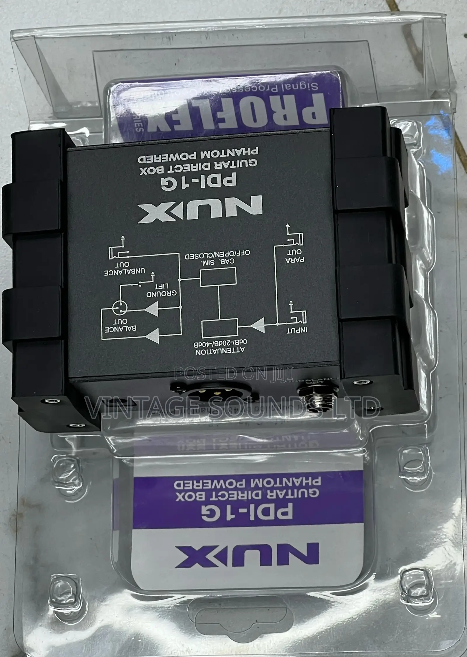 Nux Pdi-1g Guitar Direct Injection Phantom Di Box Mixer