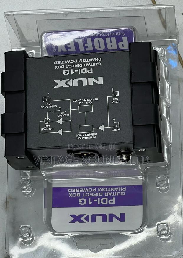 Nux Pdi-1g Guitar Direct Injection Phantom Di Box Mixer