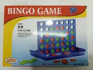 Bingo Board Game Four in a Row Line Connecting Game