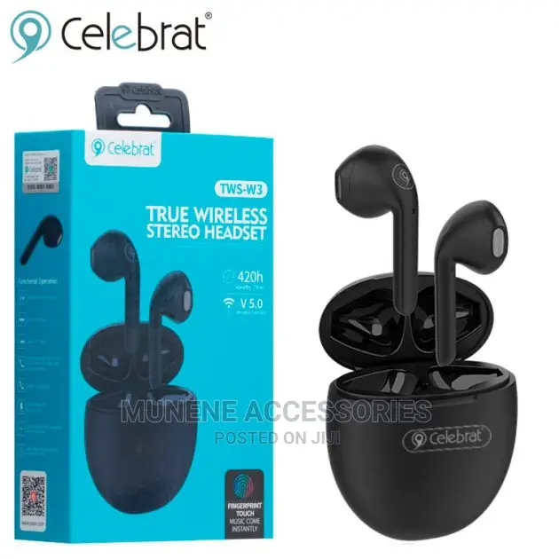 Celebrat Yison True Wireless Stereo Headset TWS W3 Black