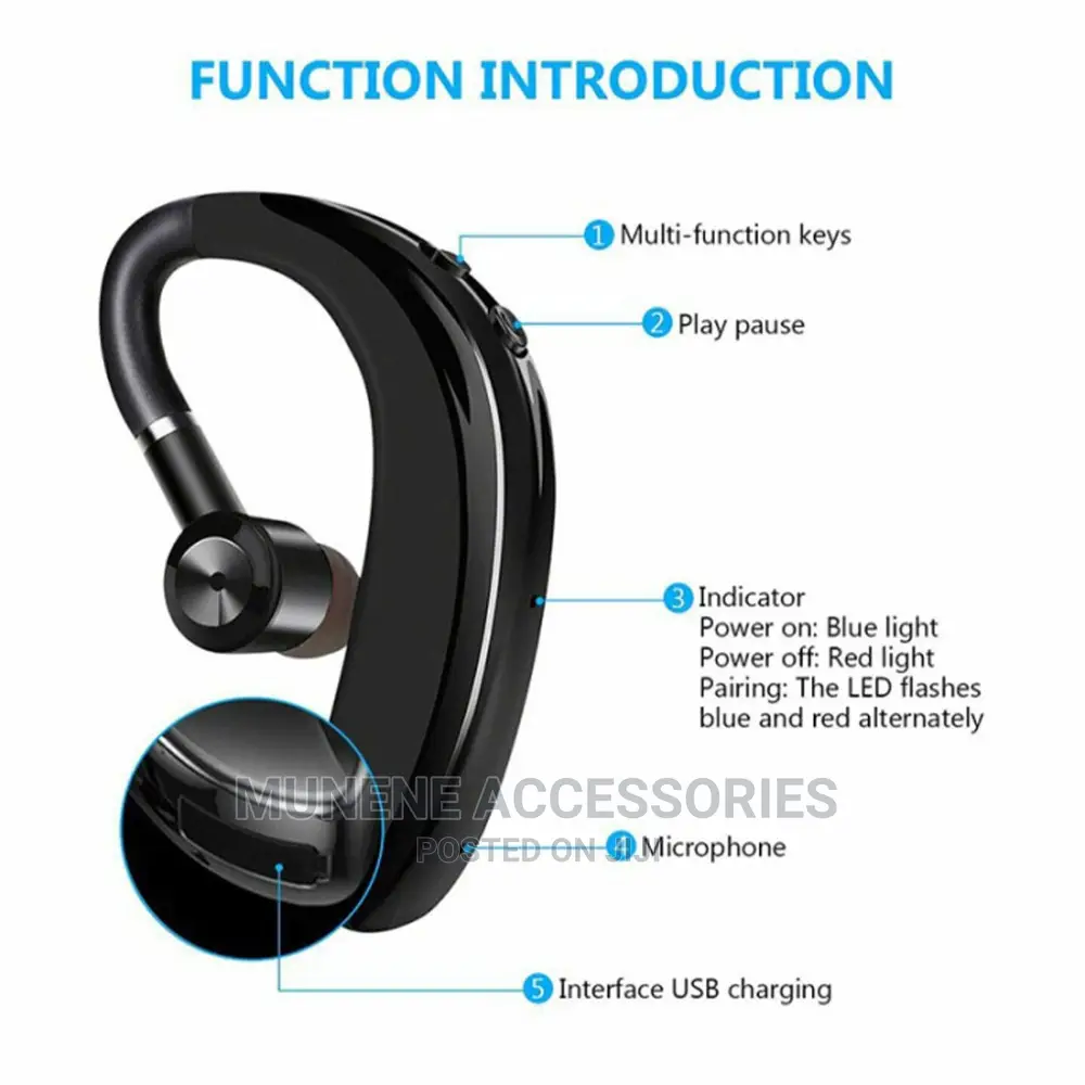 S109 Wireless Bluetooth Earphones BUSINESS DESIGN Singleear