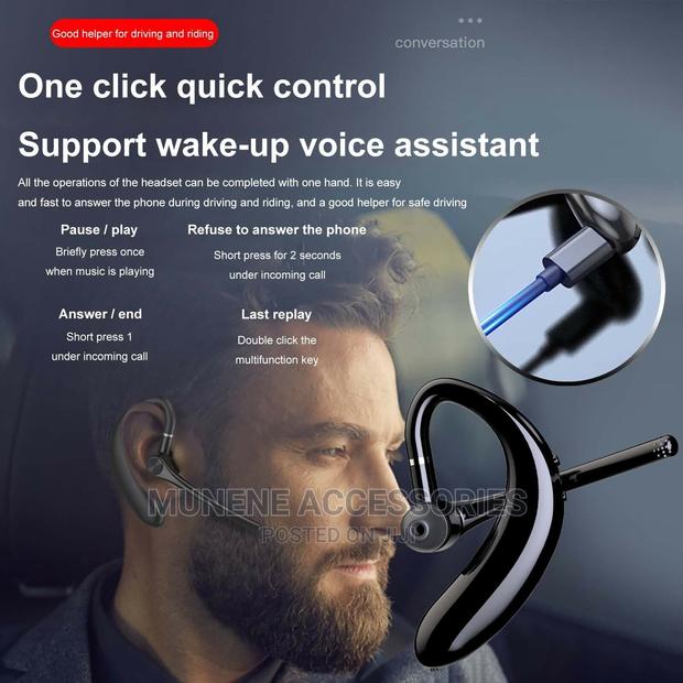S209 Bluetooth 5.0 Business Wireless Bluetooth Ear-Hook Head - thumbnail 4