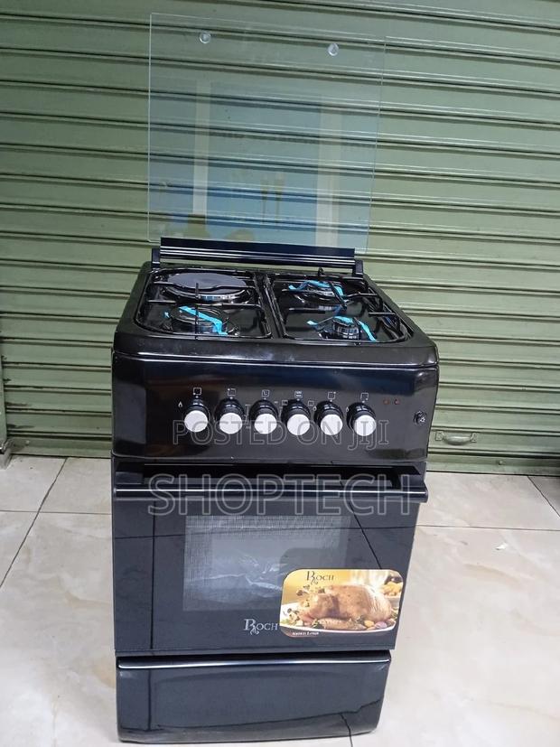 *Roch 60*60 Black 3+1 With Electric Oven