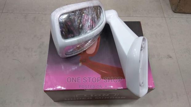White Fender Wing Mirror for Prado 95