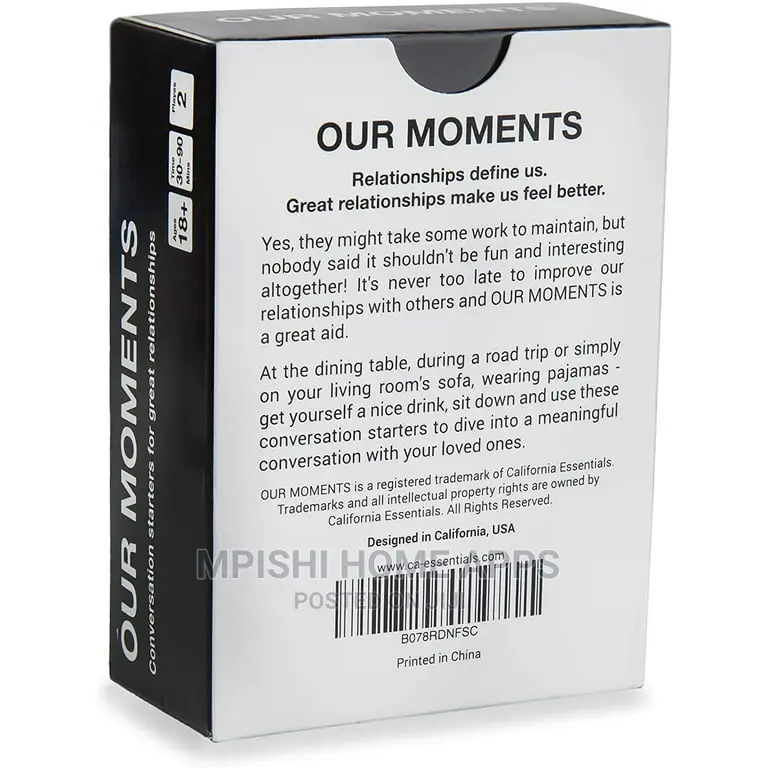 Our Moments Couples Card Game