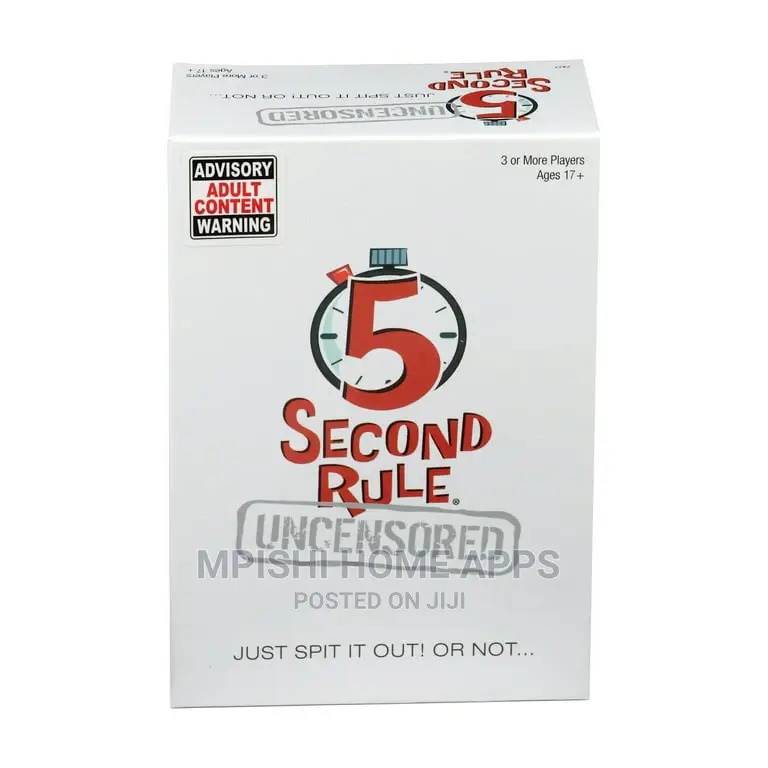 5 Second Rule Uncensored Game