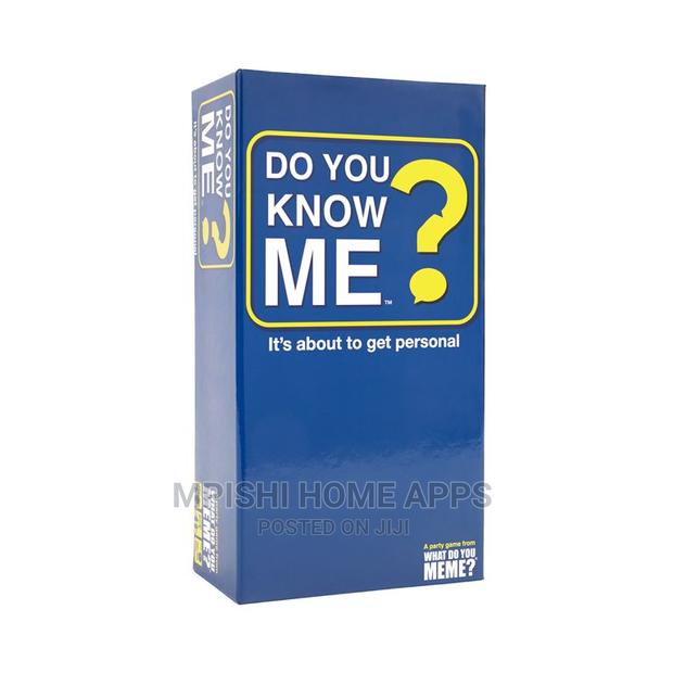 Do You Know Me Card Game - main view
