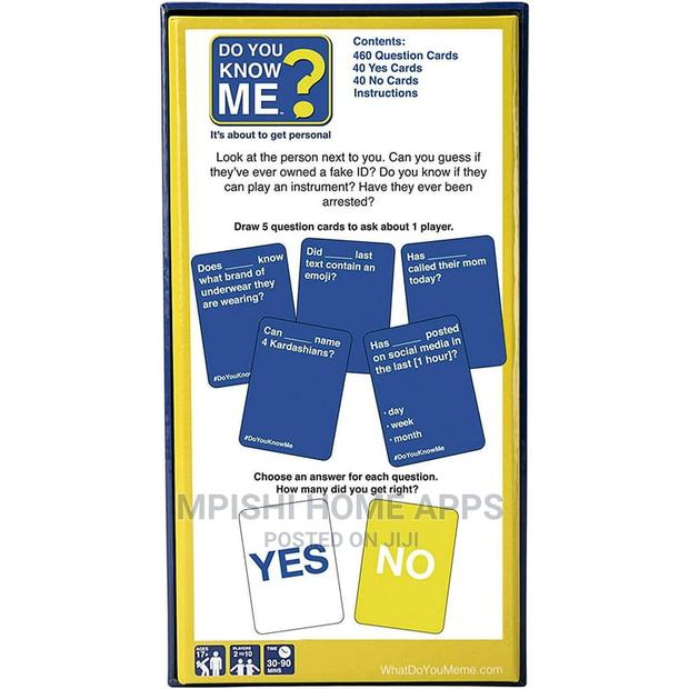 Do You Know Me Card Game - thumbnail 2