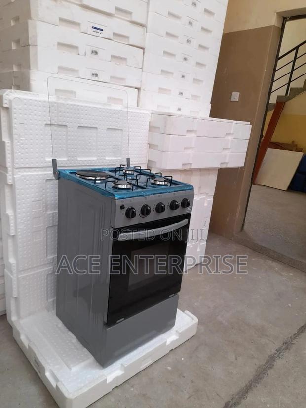 Eurochef 3+1 Standing Cooker Silver - main view