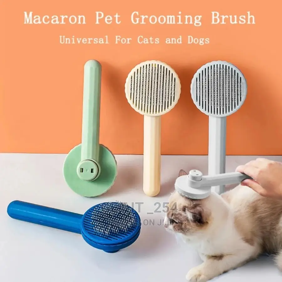 *Cat Dog Grooming Brush / Pet Hair Remover* Self Clea