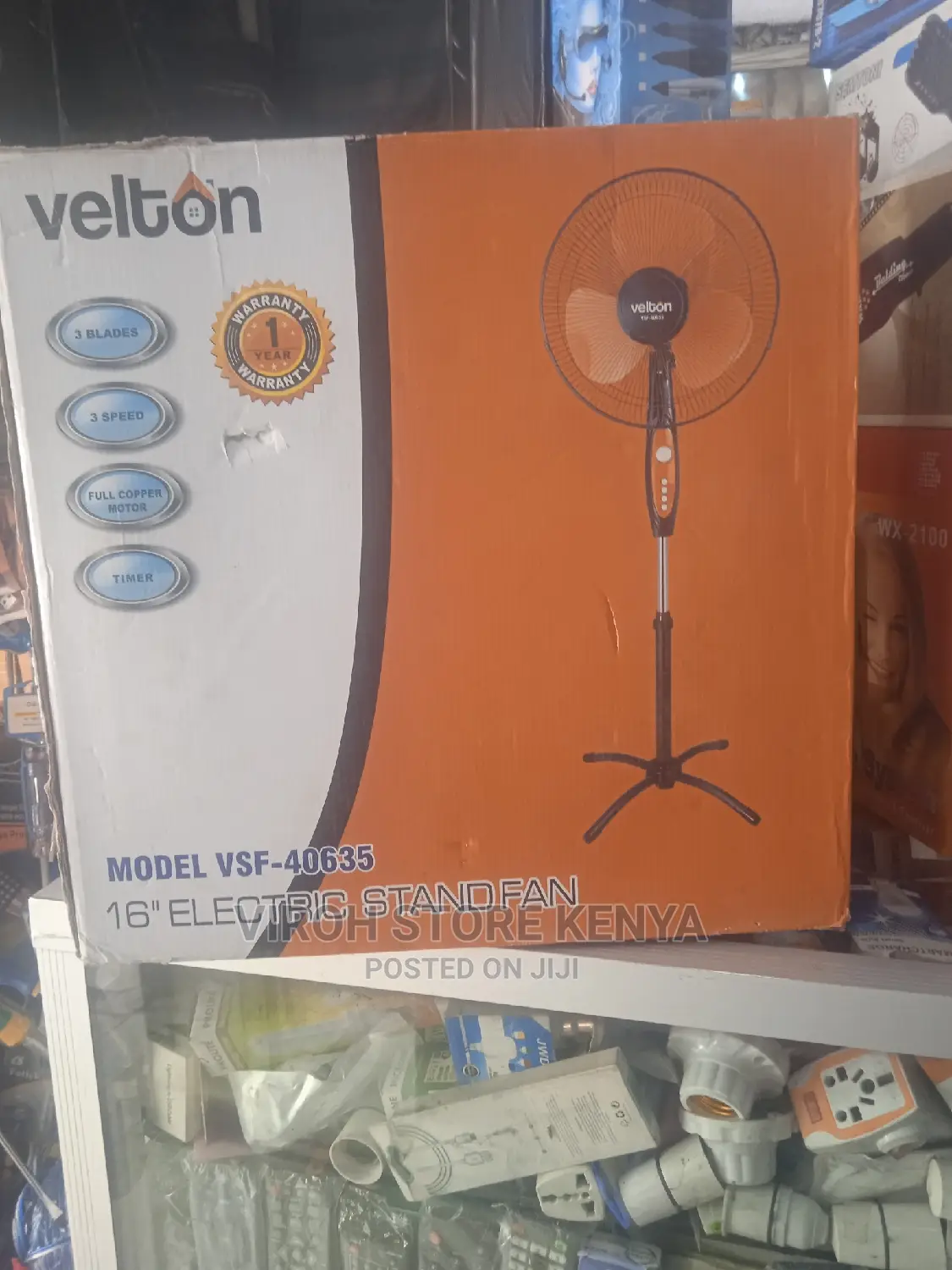 Velton Electric Stand Fan/Room Cooler