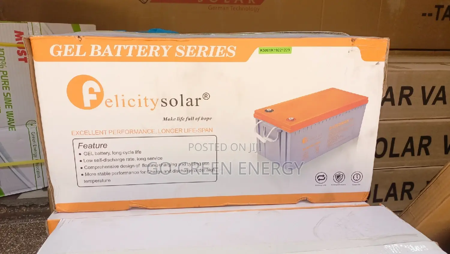 Felicity Solar Gel Battery 200ah